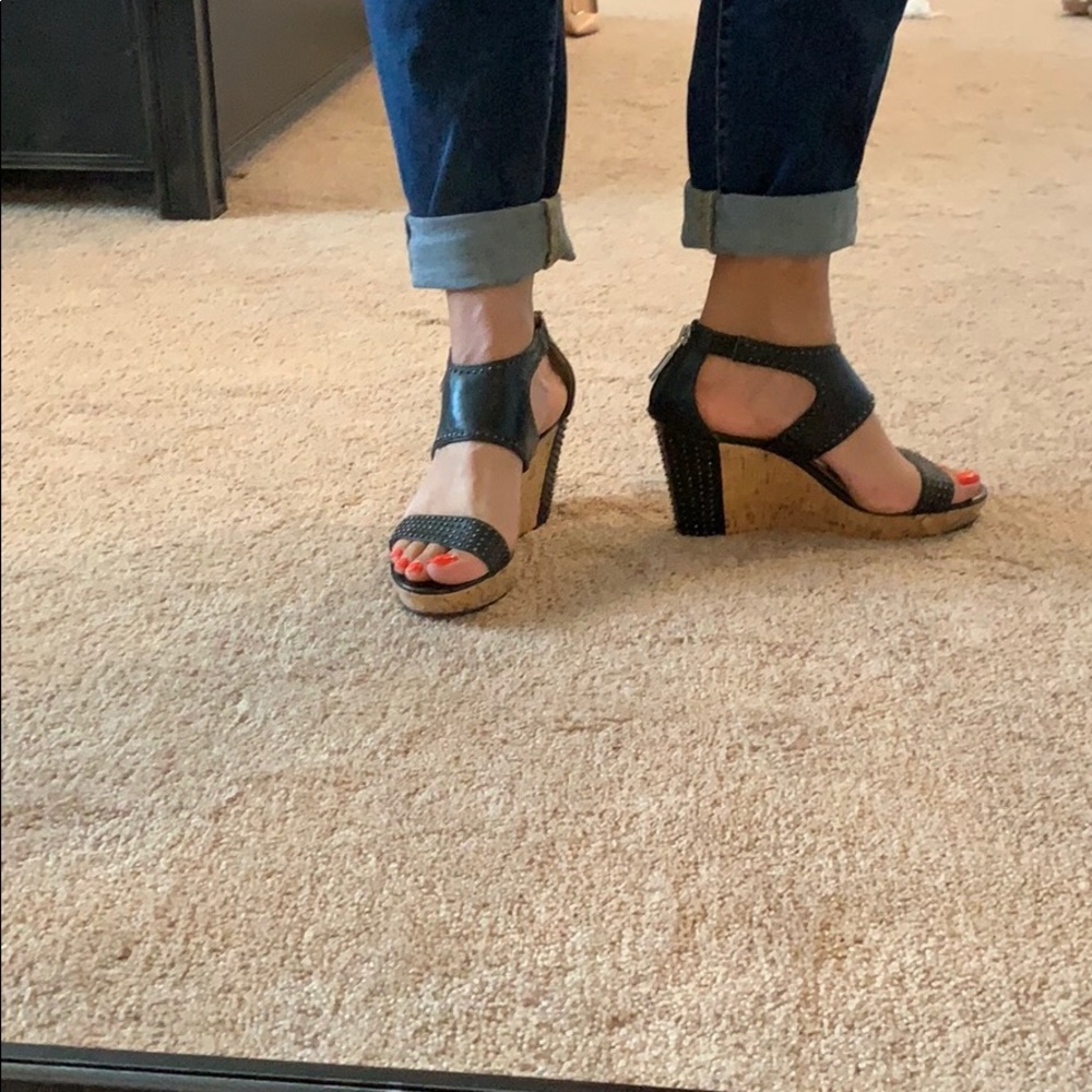 Calvin Klein studded wedges